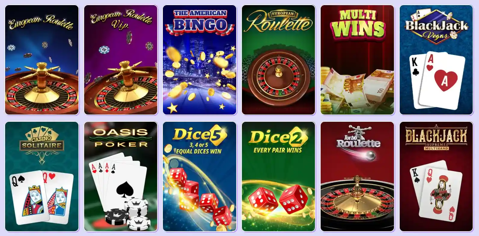 Spinbara table games collection